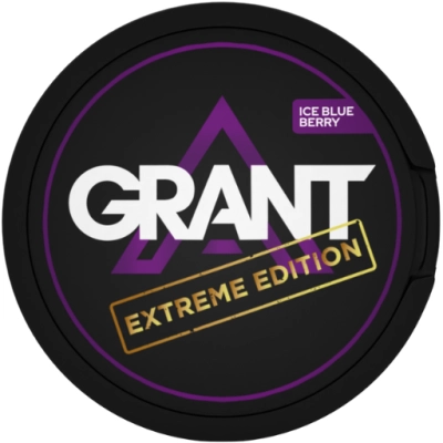 Woreczki nikotynowe Grant Extreme BLueberry 50 mg/g,  o mocny jagodowy aromat