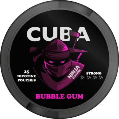 Nicotin pouches Cuba Ninja Bubble Gum 30 mg