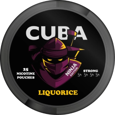 Nicotin pouches Cuba Ninja Liquorice 30 mg