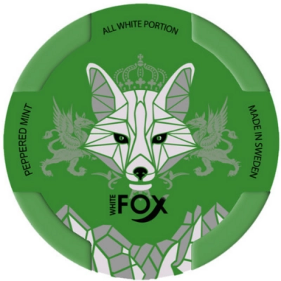 Nicotin pouches White Fox Peppered Mint 16 mg