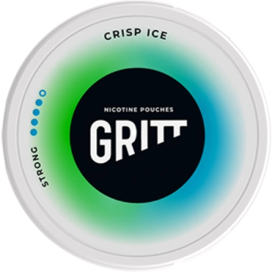 20 woreczków nikotynowych Gritt Crips Ice 16mg/g,  delikatny lodowy aromat