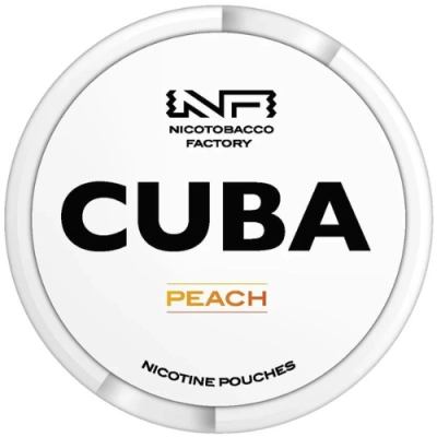 Nicotine pouches cuba white peach 25 mg