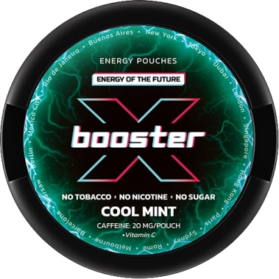Energy pouches X-Booster Cool Mint 20 mg