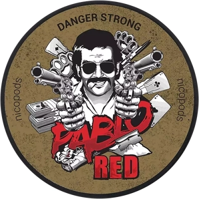 20 woreczków nikotynowych marki Pablo Red 30 mg/g o miętowym aromacie