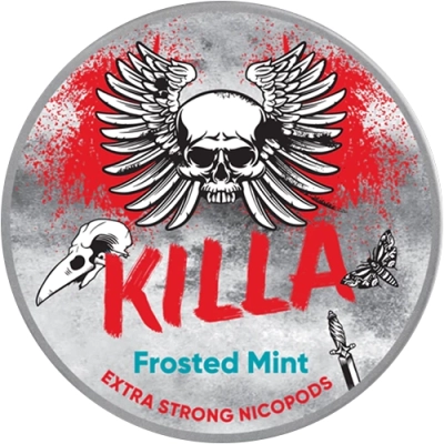 2 woreczków nikotynowych Killa Frosted Mint 16 mg, aromat mrożonej mięty