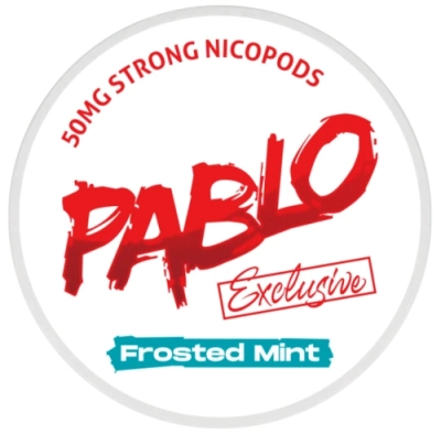 Woreczki nikotynowe Pablo Frosted Mint 50 mg/g o mocnym aromacie mięty