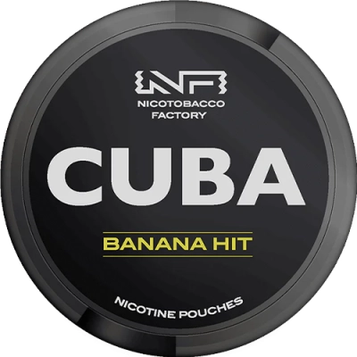 Nicotine pouches cuba black bannana hit 66 mg