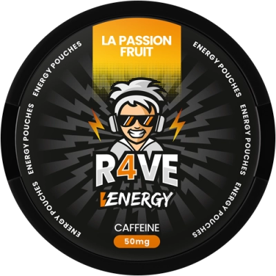 Energy pouches R4ve La Passion Fruit 50 mg