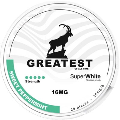 Nicotine pouches Greatest Sweet Peppermint 16 mg
