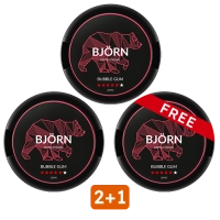 Set 2+1 Bjorn Bubble Gum 32 mg/g