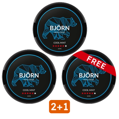 Set Bjorn cool mint nicotine pouches