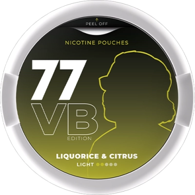 Nicotine pouches 77 VB  licorice citrus 8 mg