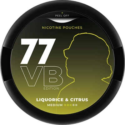 Nicotine pouches77 VB Edition Liquorice &amp; Citrus 20 mg