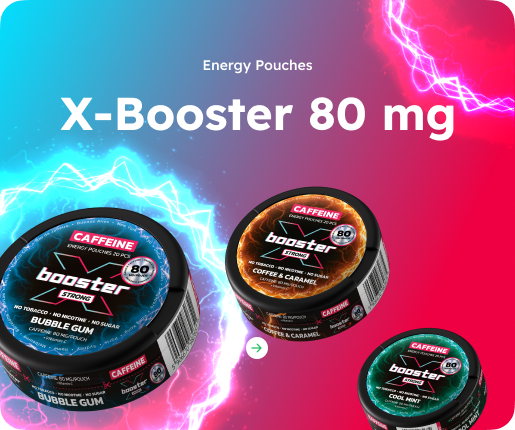 Woreczki z kofeiną X-Booster 80 mg
